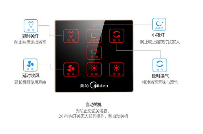 美的ZS26A多功能风暖浴霸图片