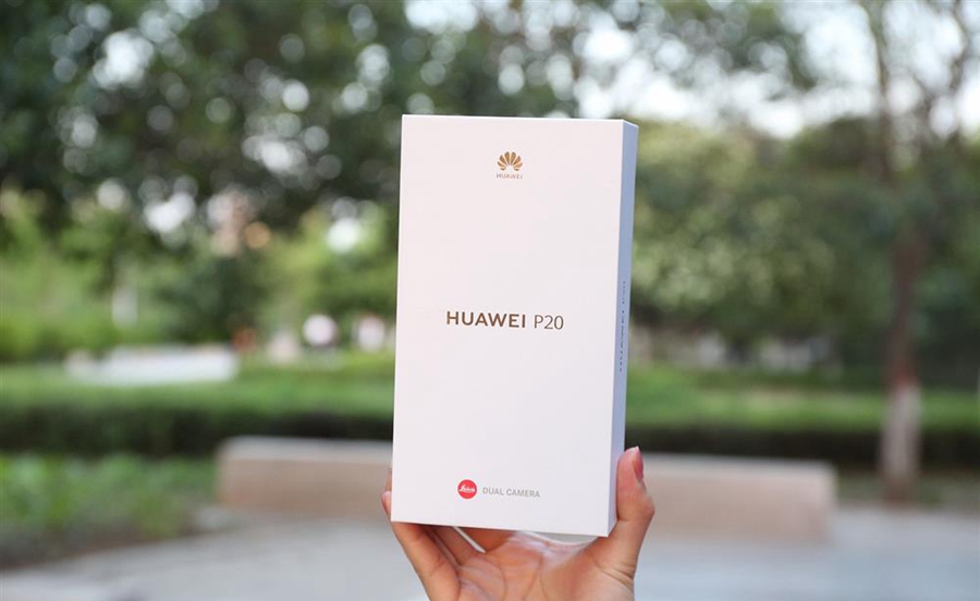 华为P20樱粉金开箱图赏