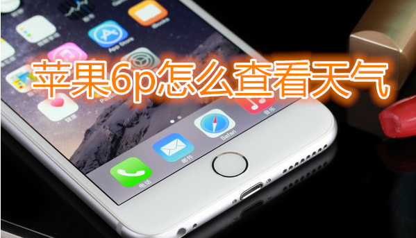 苹果6plus怎么查看天气