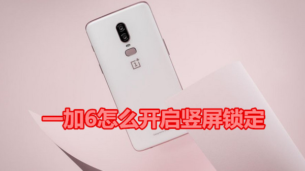 一加6怎么开启竖屏锁定