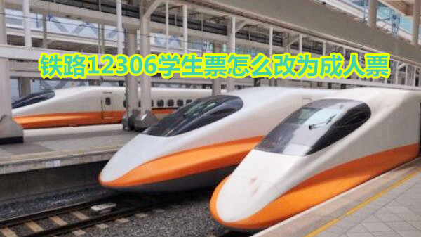 铁路12306学生票怎么改为成人票
