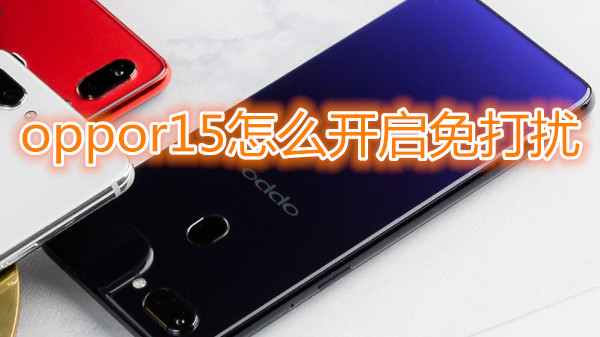 oppor15怎么开启免打扰