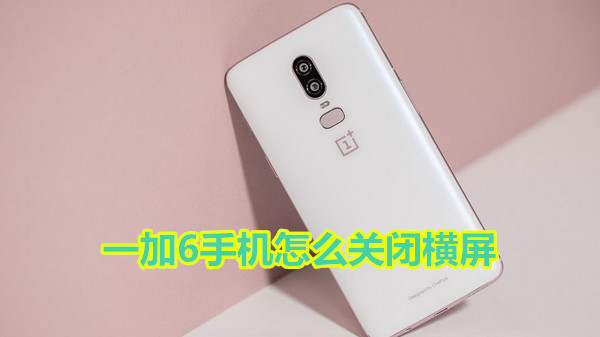一加6怎么关闭横屏
