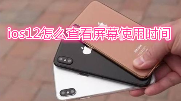ios12怎么查看屏幕使用时间