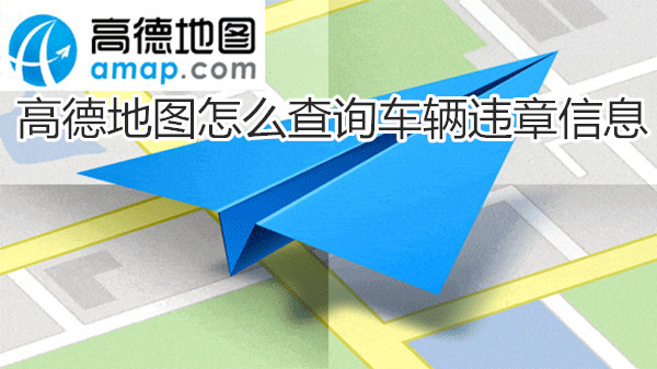 高德地图怎么查询车辆违章信息