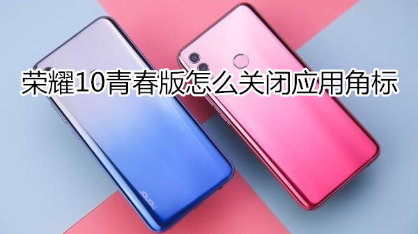 荣耀10青春版怎么关闭应用角标