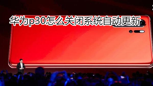 华为p30怎么关闭系统自动更新