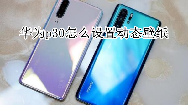 华为p30怎么设置动态壁纸