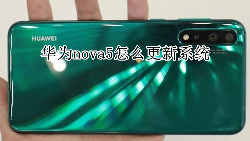 华为nova5怎么更新系统