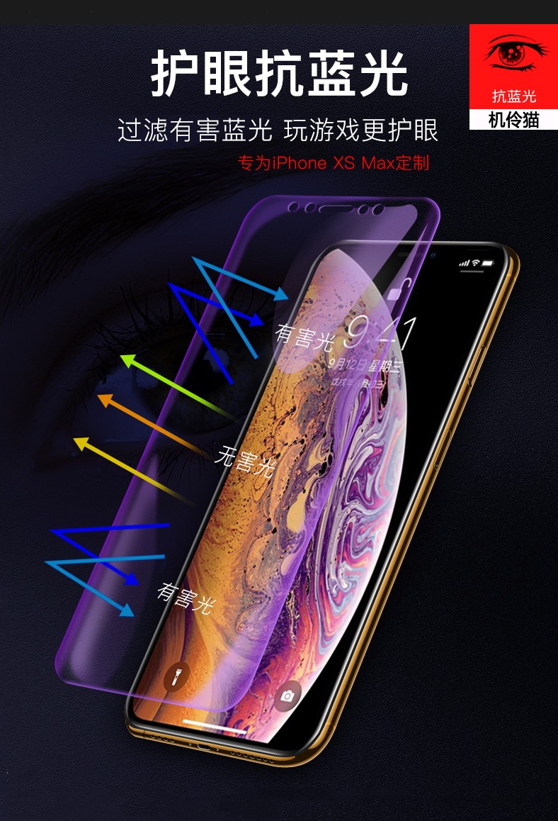 苹果x钢化膜水凝膜图片