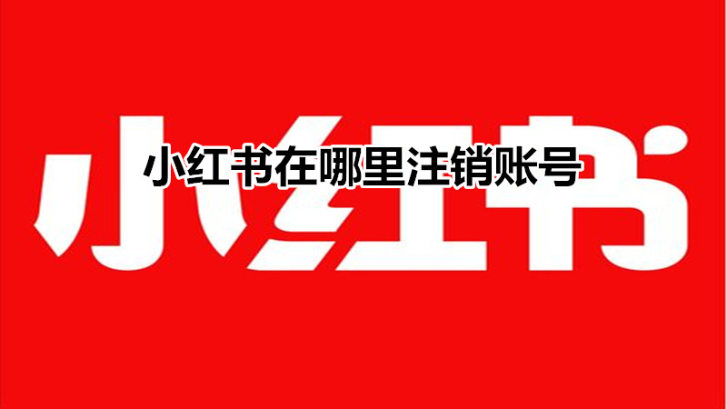 小红书在哪里注销账号
