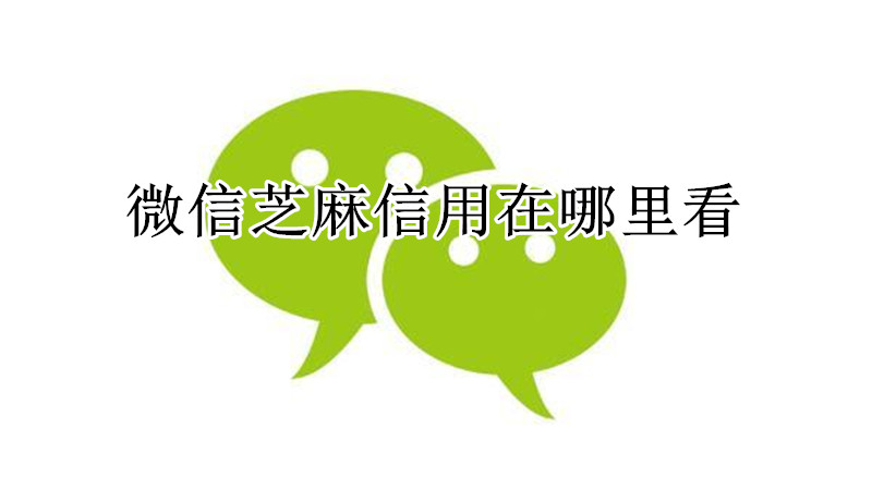 微信芝麻信用在哪里看
