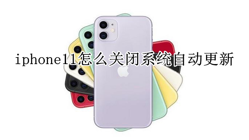 iphone11怎么关闭系统自动更新
