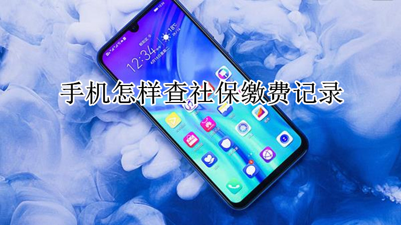 手机怎样查社保缴费记录