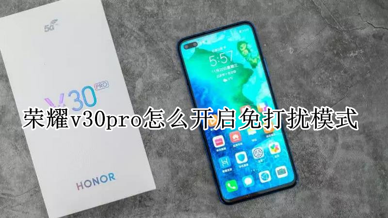 荣耀v30pro怎么开启免打扰模式