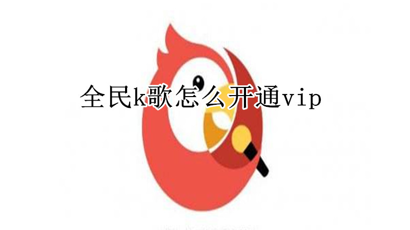 全民k歌怎么开通vip