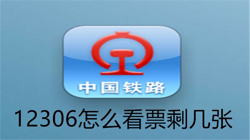 12306怎么看票剩几张