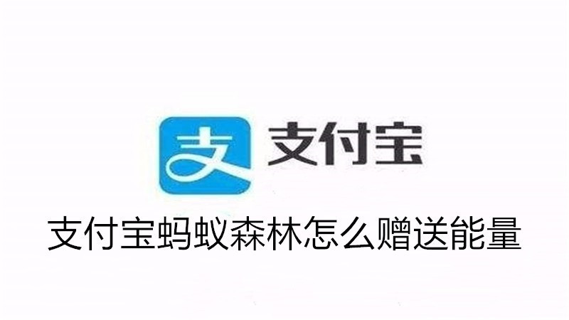 支付宝蚂蚁森林怎么赠送能量