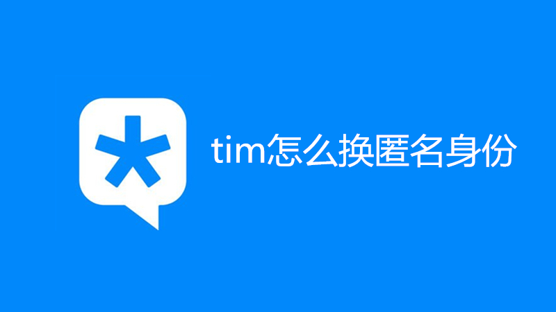 tim怎么换匿名身份
