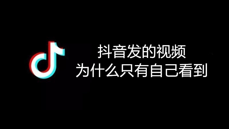 抖音发的视频为什么只有自己看到