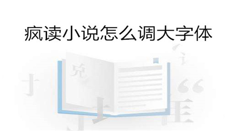 疯读小说怎么调大字体