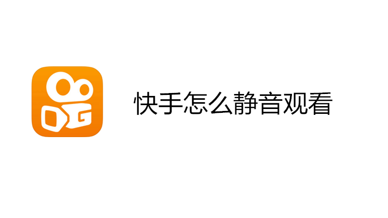 快手怎么静音观看