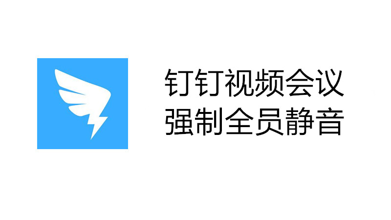 钉钉视频会议强制全员静音