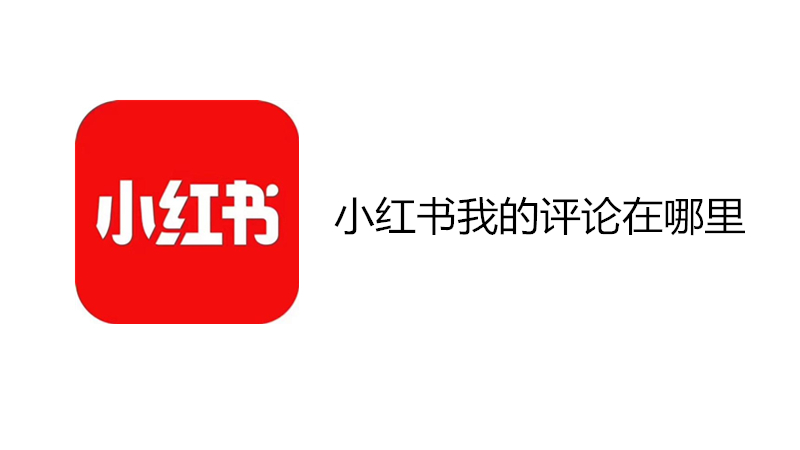 小红书我的评论在哪里