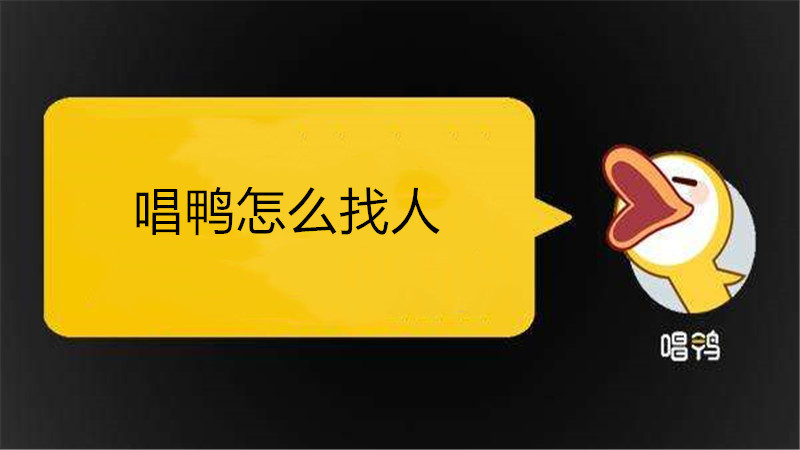 唱鸭怎么找人