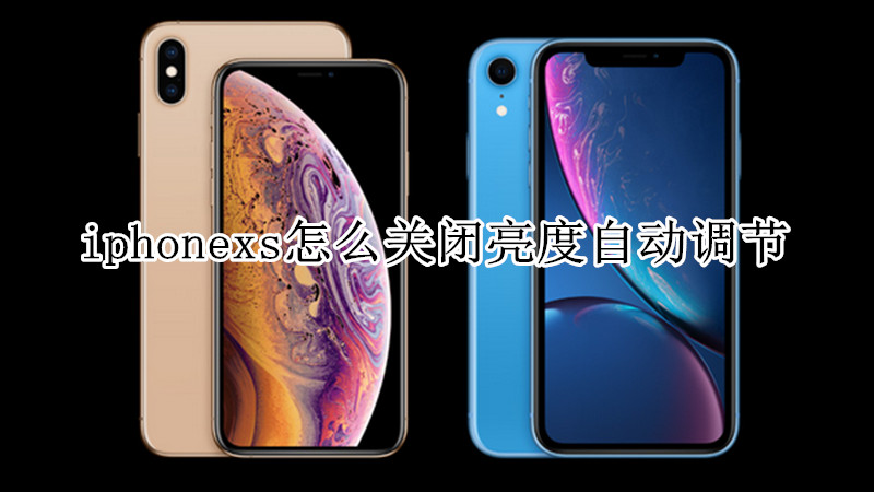 iphonexs怎么关闭亮度自动调节