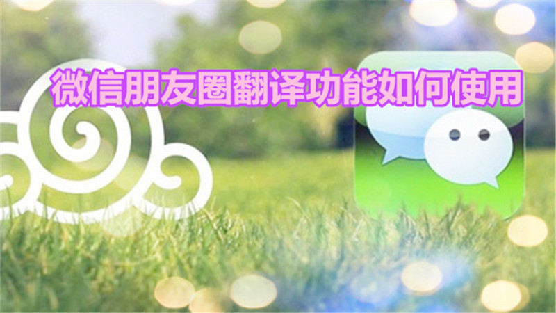 微信朋友圈翻译功能如何使用
