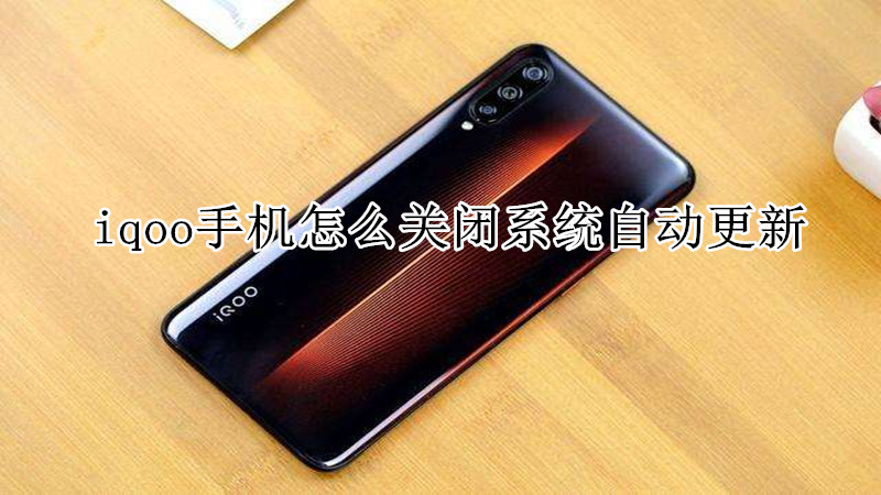 iqoo手机怎么关闭系统自动更新