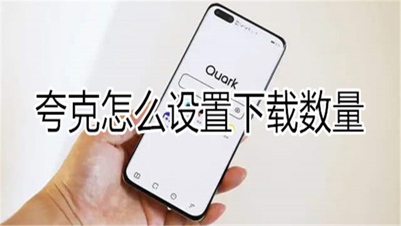 夸克怎么设置下载数量