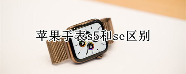 苹果手表s5和se区别