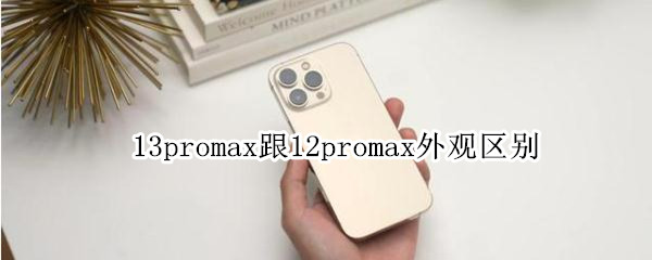 13promax跟12promax外观区别