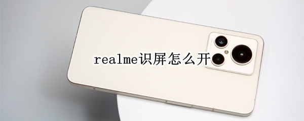 realme识屏怎么开