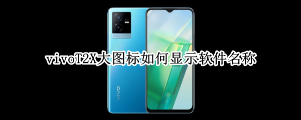 vivoT2X大图标如何显示软件名称