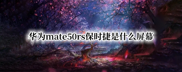 华为mate50rs保时捷是什么屏幕