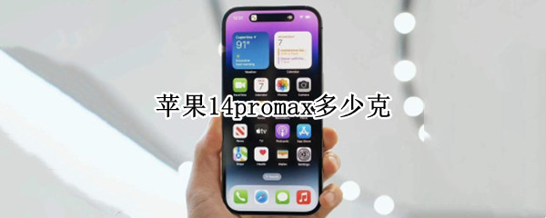 苹果14promax多少克