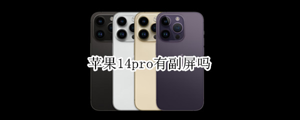 苹果14pro有副屏吗