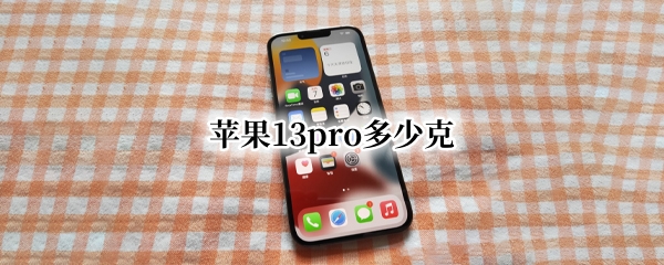 苹果13pro多少克