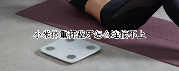 小米体重秤蓝牙怎么连接不上