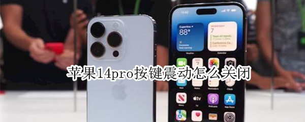 苹果14pro按键震动怎么关闭