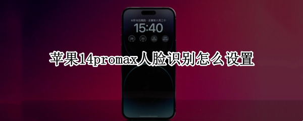 苹果14promax人脸识别怎么设置