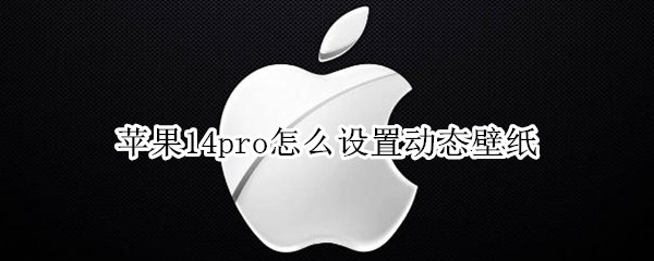 苹果14pro怎么设置动态壁纸