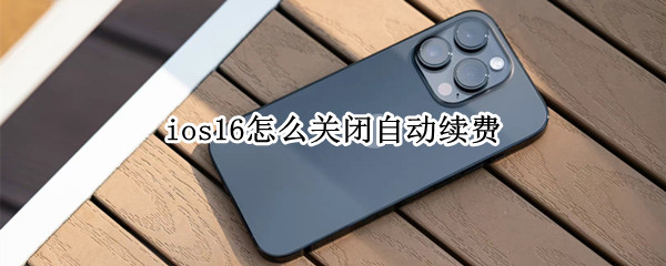 ios16怎么关闭自动续费