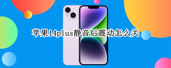 苹果14plus静音后震动怎么关