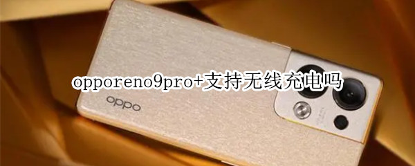 opporeno9pro+支持无线充电吗