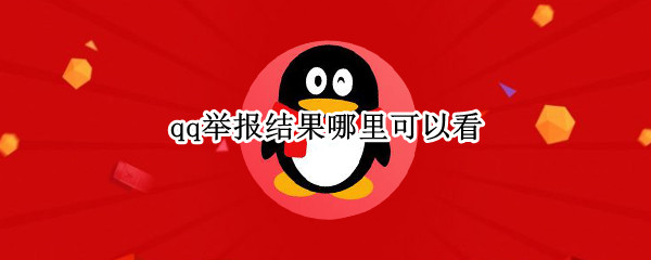 qq举报结果哪里可以看