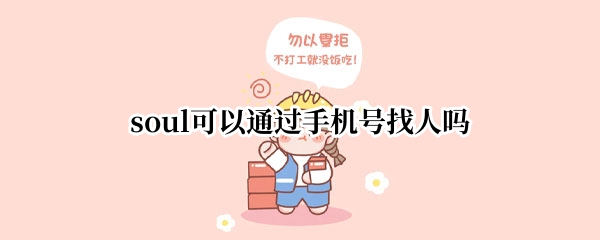 soul可以通过手机号找人吗